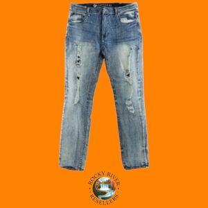 Arizona Ultraflex 360° Stretch Skinny Jeans | Size: 38 x 30 | Blue | RRR Apparel